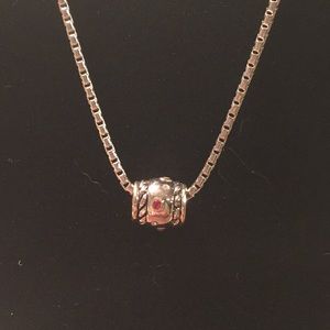 15" adj. necklace w/crystal/multi color detail